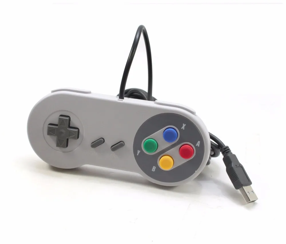 БЕСПЛАТНАЯ ДОСТАВКА Snes USB Классический Fami com Регулятор Joypad Для PC/MAC Super Nintendo Игры |