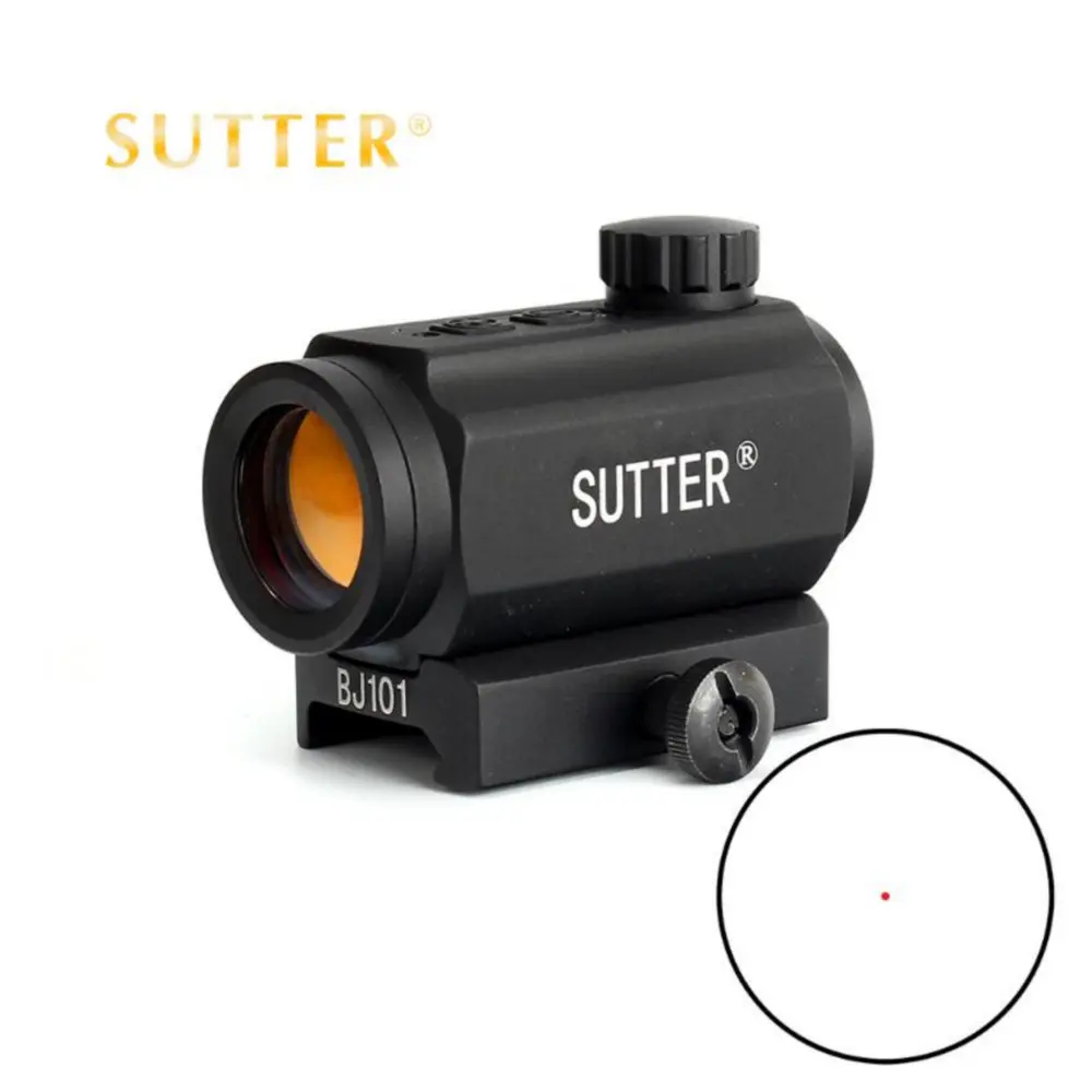 Малый Мощный тактический охотничий прицел SUTTER 1X21 Spec Reflex 5 MOA с красной точкой и