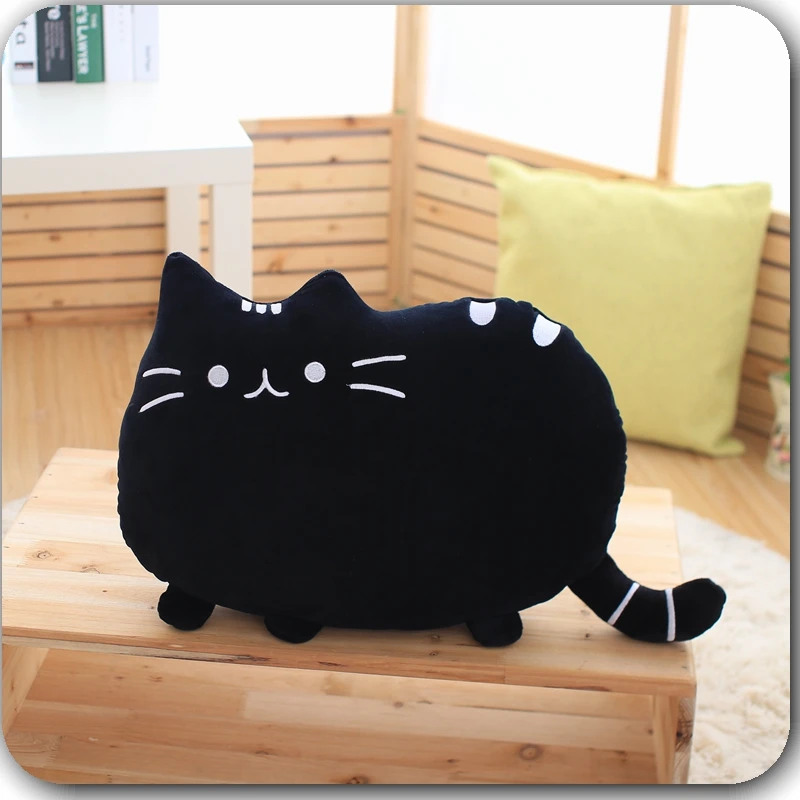 40*30 см Kawaii кошка подушка с молнией только кожа без PP Хлопок бисквиты плюшевые животные куклы игрушки большой чехол для подушки Peluche подарок