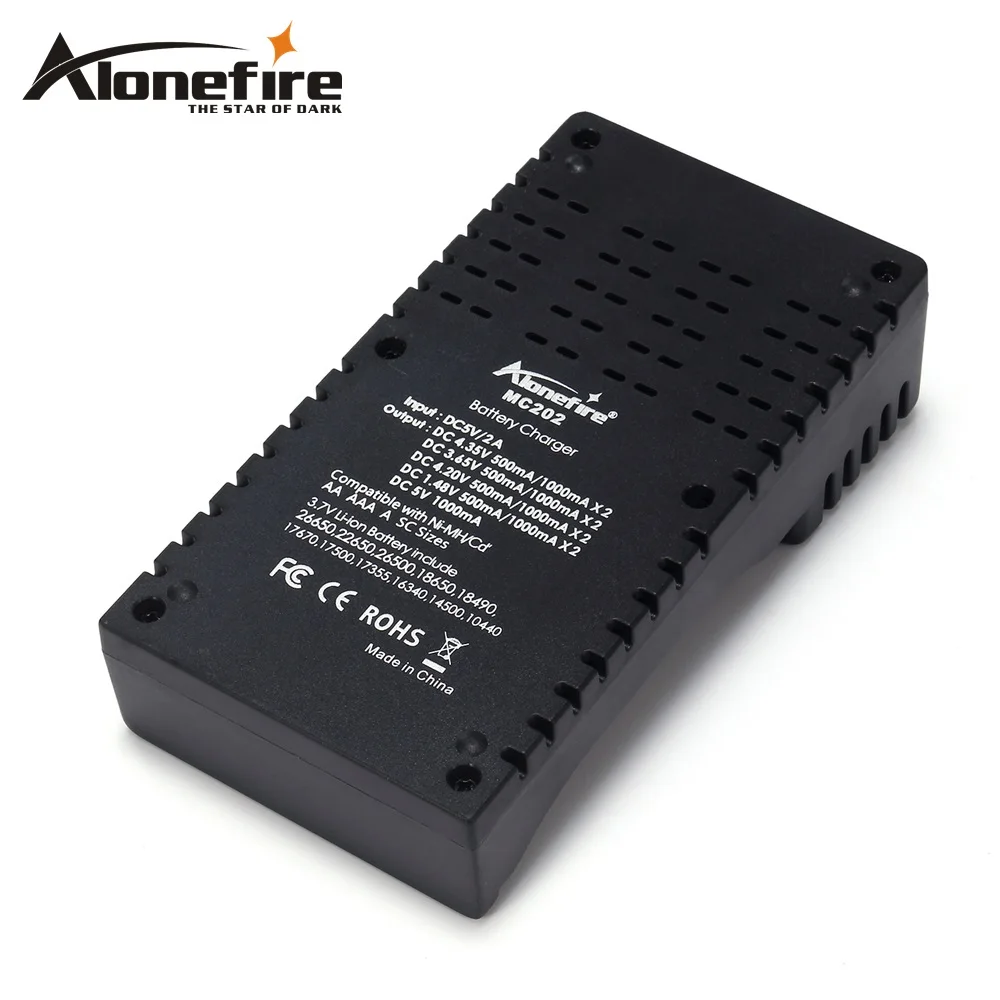 Зарядное устройство Alonefire MC202 18650 1 2 в 3 7 85 В AA/AAA 18350 26650 14500 16340 NiMH литиевая батарея