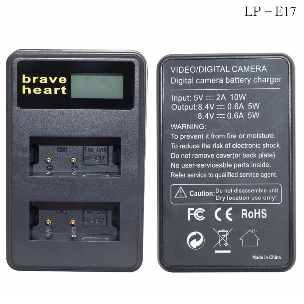2x bateria LP-E17 Батарея пакет LP E17 lpe17 батареи для Canon LP-E17 EOS Rebel T6i 750D T6s 760D M3 T6s 8000D Kis аксессуары