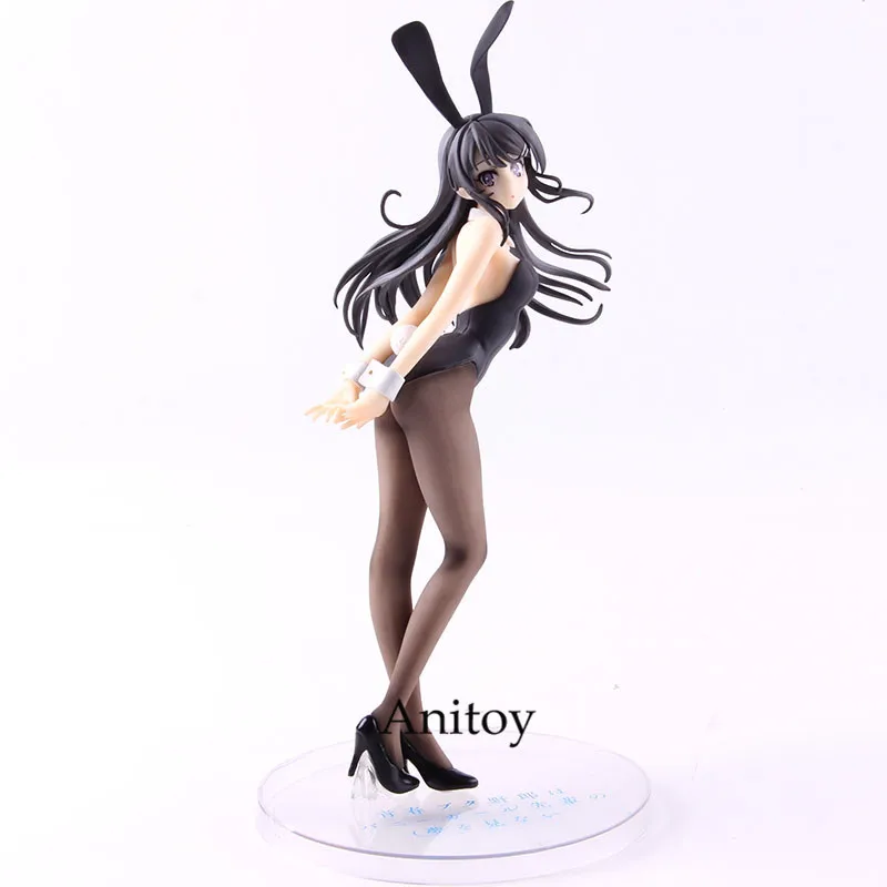 without retail box Seishun Buta Yarou Wa Bunny Girl Senpai Sakurajima Mai 1/7 Масштаб ПВХ фигурка Коллекционная модель игрушки - Цвет: without retail box
