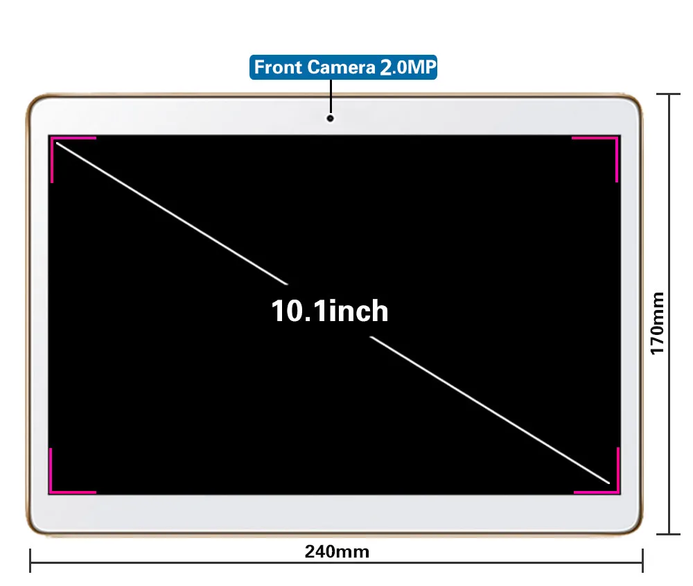 Free shipping Android 7.0 Octa Core 10 inch 3G WCDMA Tablet PC 4GB RAM 64GB ROM 5MP WIFI A-GPS IPS 1280*800 +Gifts | Компьютеры и офис