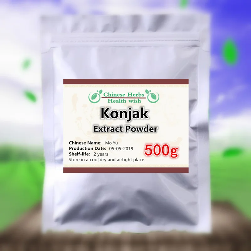 50-1000 г, похудение диетическое волокно для похудения, Konjac порошок из экстракта корня, Mo Yu, глюкоманнан порошок, пищевая добавка