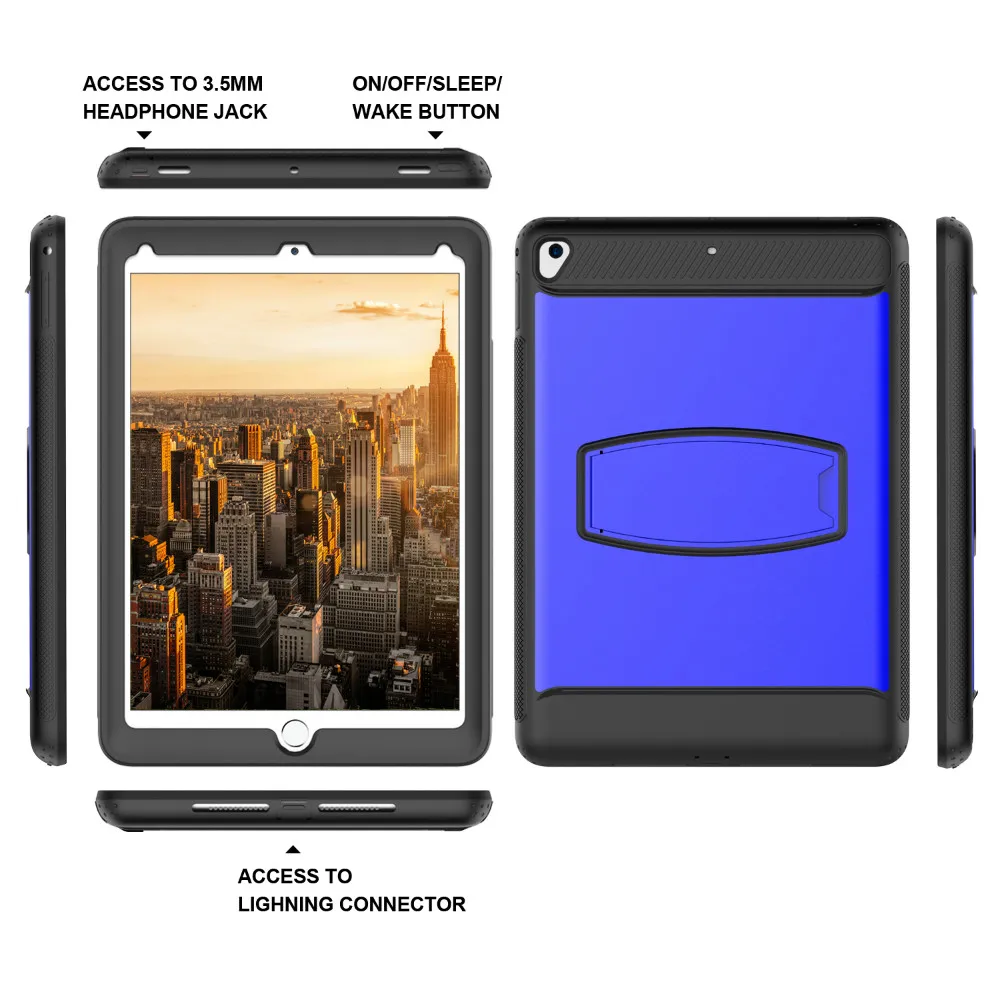 Сверхпрочный силиконовый Жесткий чехол с подставкой для iPad Mini 4 противоударный
