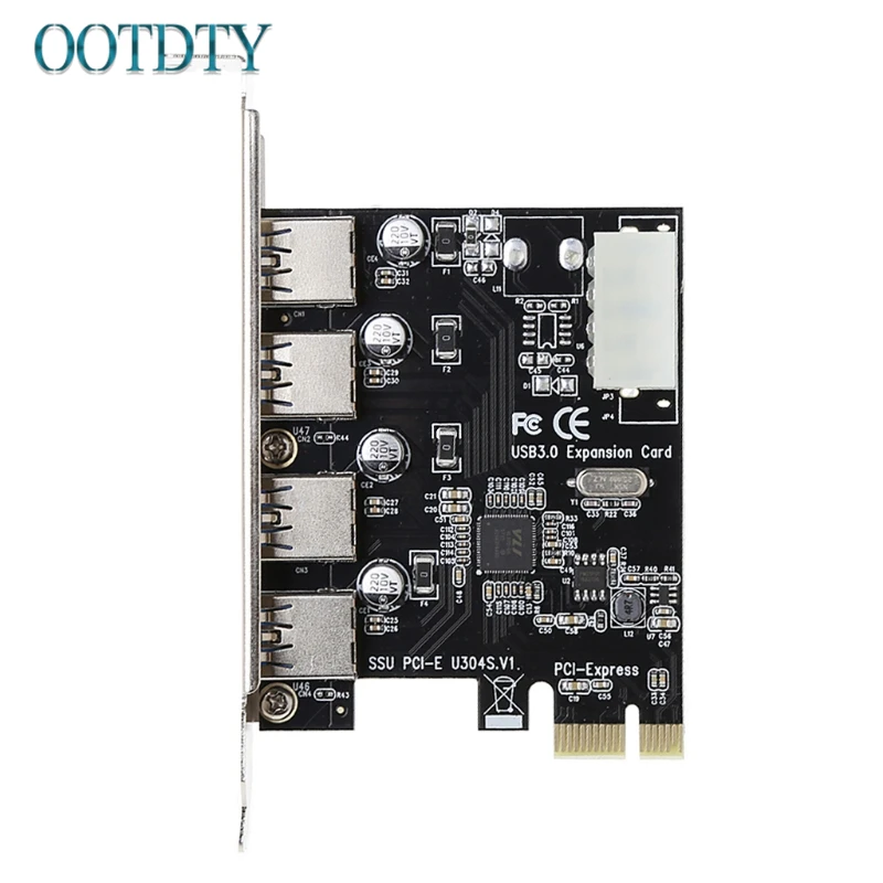 4 Порты и разъёмы PCI-E к USB 3,0 концентратор PCI Express карты расширения адаптер 5 Гбит/с Скорость