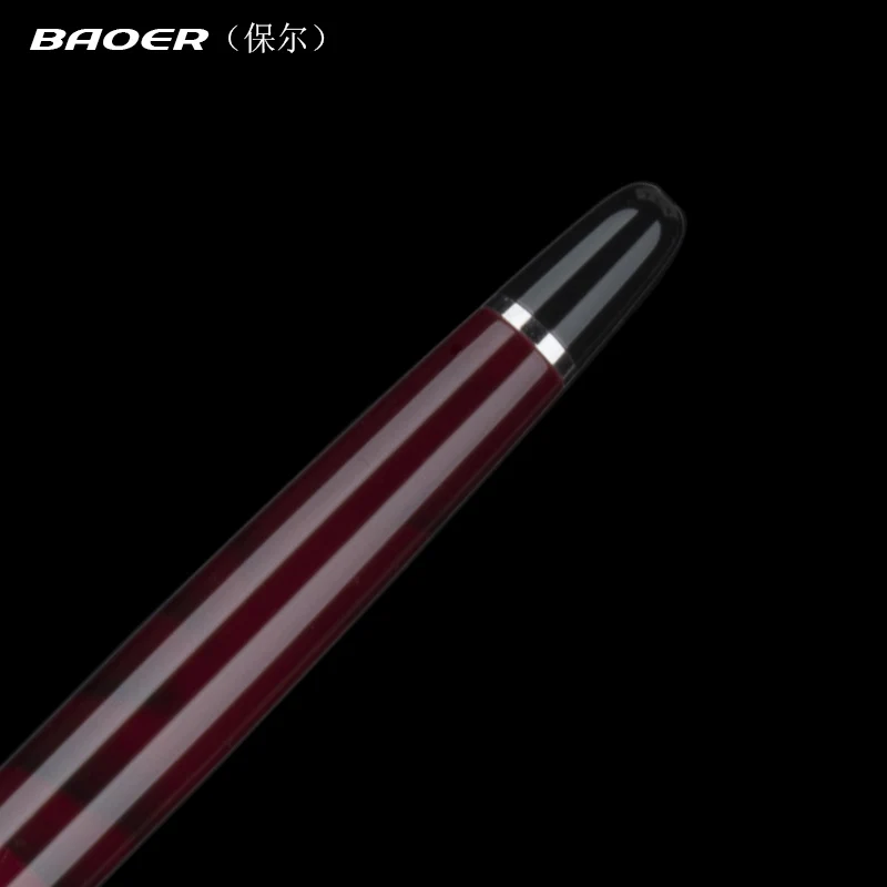 BAOER 517 лавово красная бизнес металлическая шариковая ручка 0 5 мм перо Шариковая