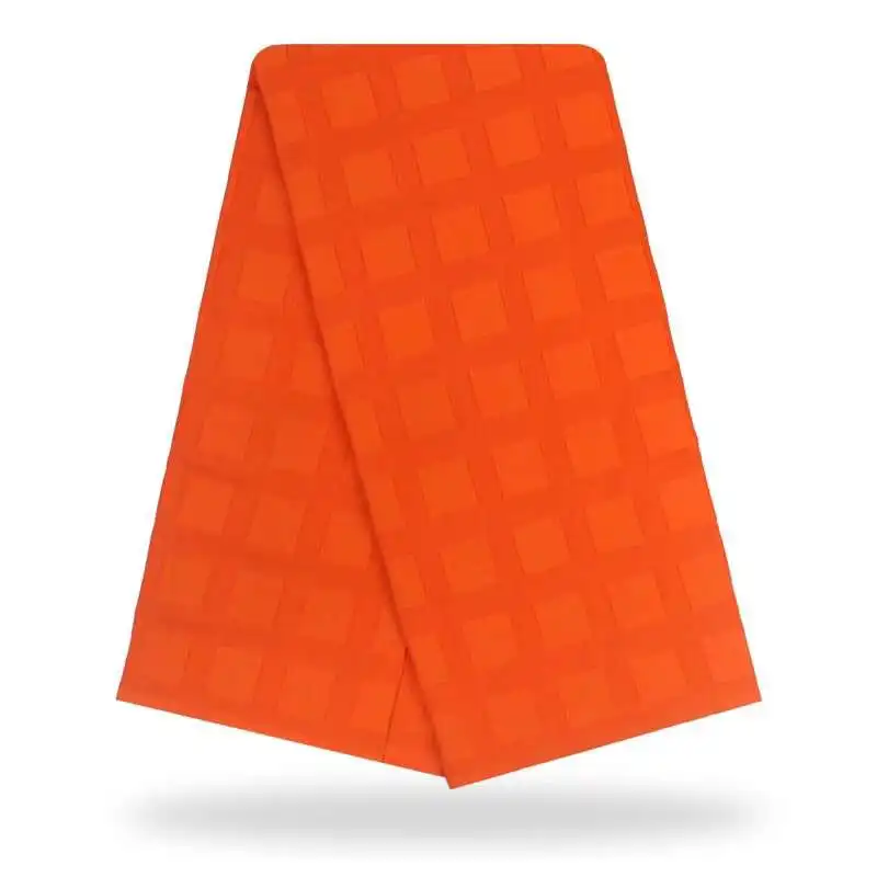 Полированная кружевная ткань оранжевого цвета стиль атику 100% хлопок