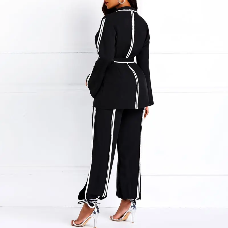 Осень 2019 африканская Повседневная элегантная офисная Дамская одежда размера