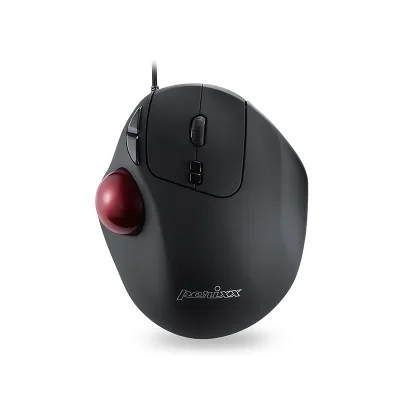 Wired PERIMICE 517 Perixx PERIMICE 517/717 Бесшумная Беспроводная лазерная трекбол мышь, профессиональная рисовальная мышь, графическая эргономичная трекбол мышь - Цвет: Wired PERIMICE 517