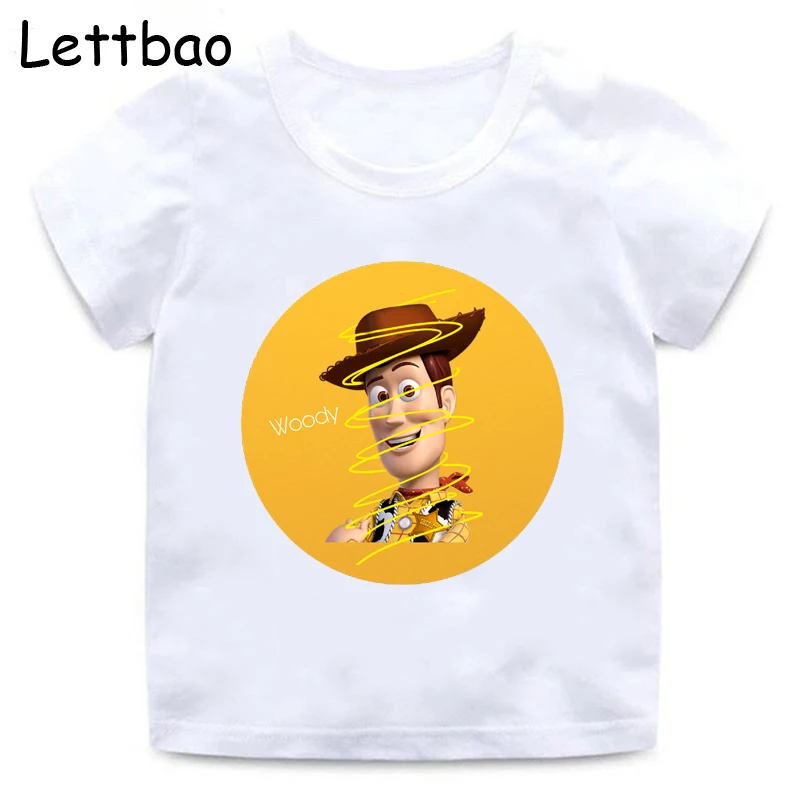 4 Новинка года; детская футболка с надписью «Toy Story 4» хлопковая детская футболка Летняя одежда «Базз Лайтер/Вуди» - Цвет: 4