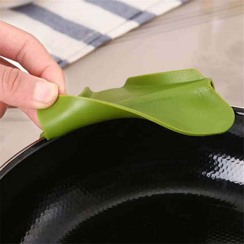 Силиконовый дуршлаг излив для супа герметичный кухонный прибор дефлектор краев |