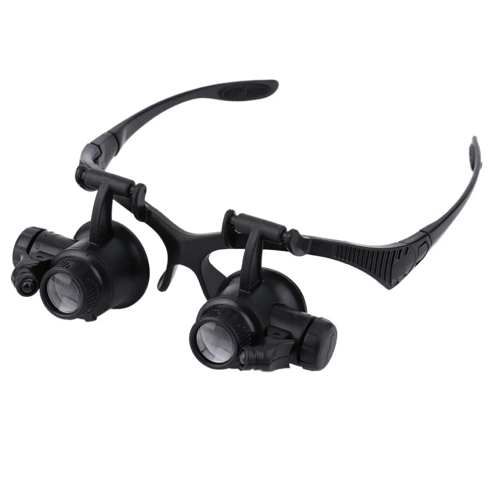 20xLED лупа увеличительное очки оборудование для ремонта часов и ювелирных изделий