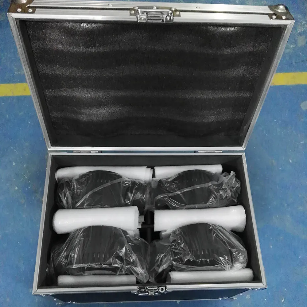 4pcs with flightcase 4 шт./лот f светильник чехол светодиодный луч движущаяся головка светильник rgbw 12x12 Вт Эффект луча движущаяся головка сценическое dj оборудование производительность - Цвет: 4pcs with flightcase