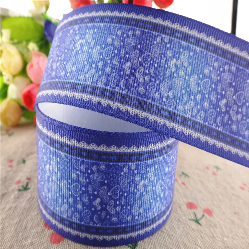 Ленты из денима с принтом 1 1/2 дюйма 38 мм 10 ярдов|10 yard|printed grosgrain ribbongrosgrain ribbon |