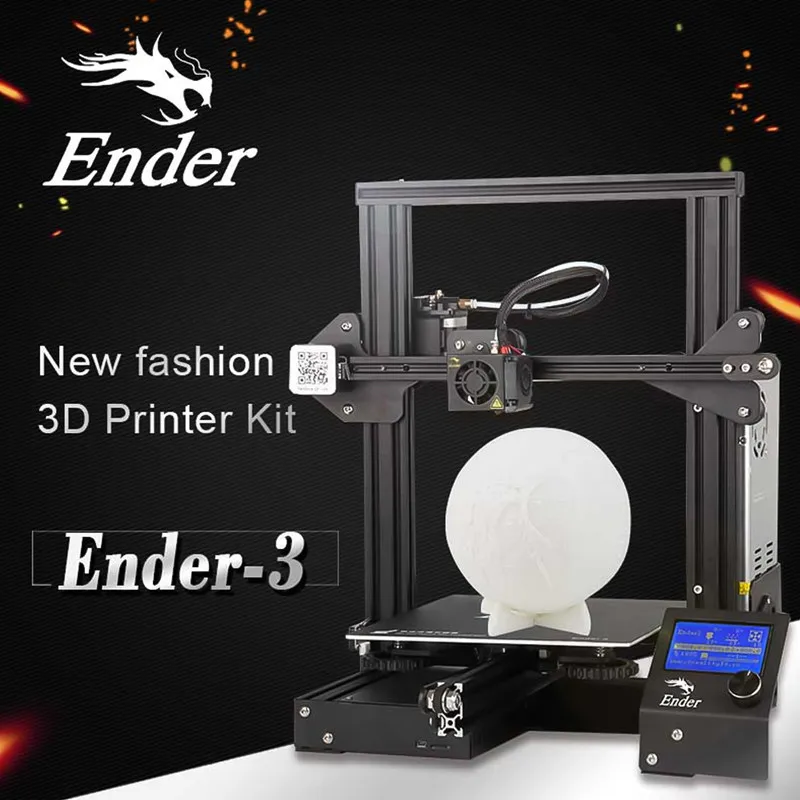 Дешевый 3D-принтеры Ender-3 creality Ender3 v-слот Prusa I3 Наборы резюме Мощность сбой принтера