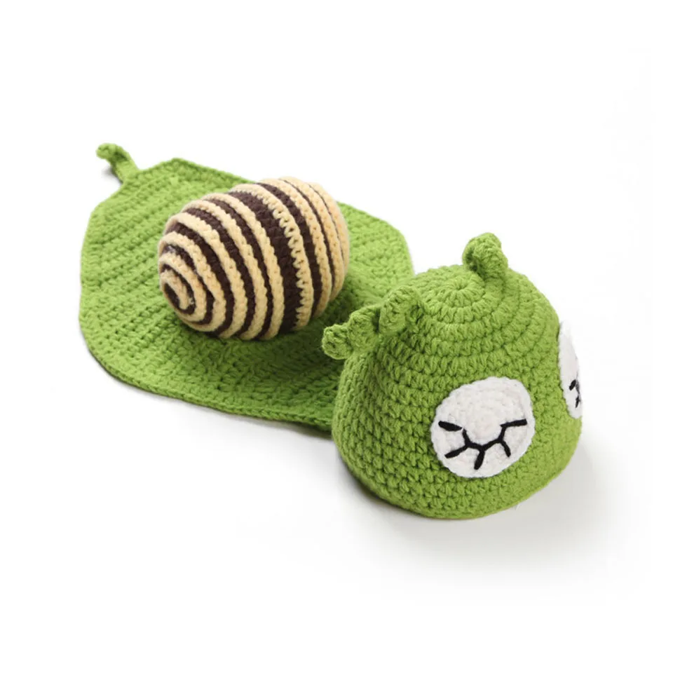 Sleepy Snail Baby Unisex Photo Props Boy&ampGirl Crochet Hats Cape Set Infant Christmas Costume BABY MZS-14053 | Детская одежда и