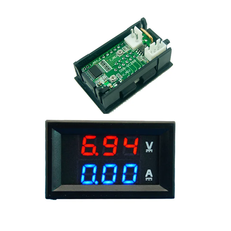 1 шт. DC0-100V 10A LED DC двойной дисплей Цифровой вольтметр тока метр (модели низкого