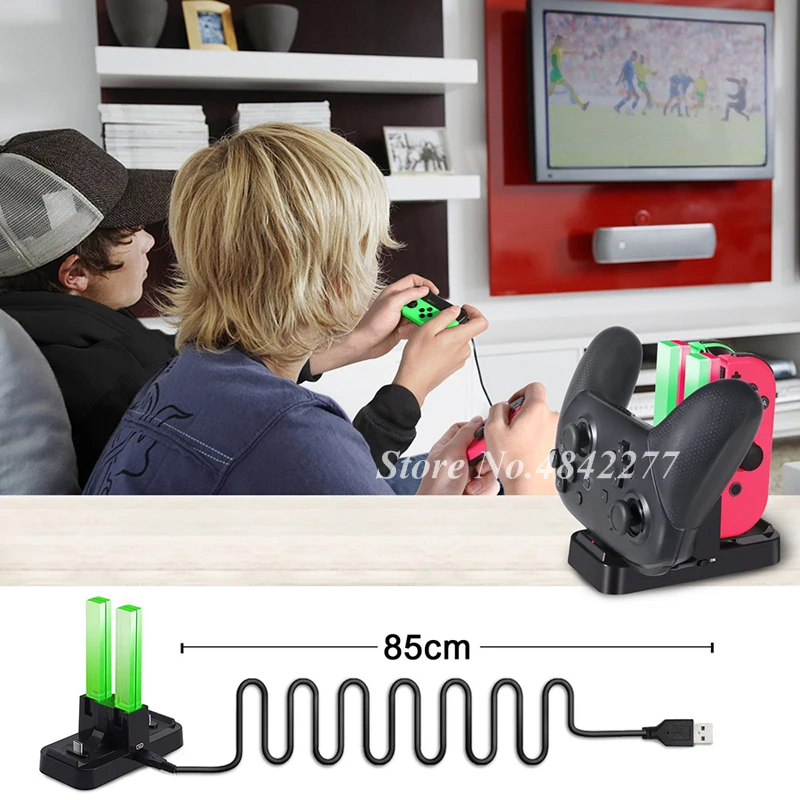 Интимные аксессуары для переключателей Joycon Dual Pro контроллер зарядное устройство светодиодный nintendo переключатель зарядная док-станция для nintendo переключатель игры