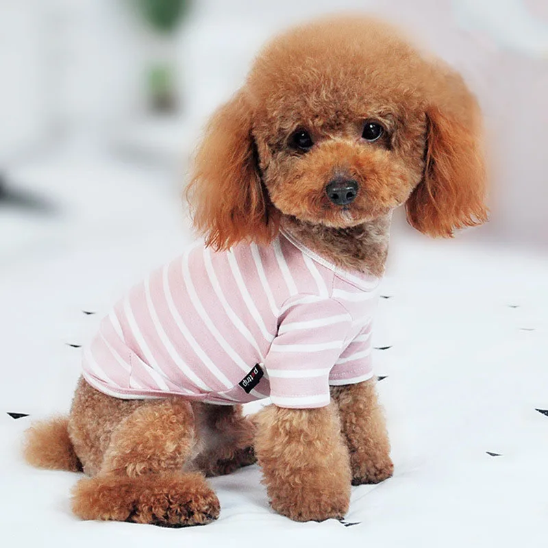 

Dog Clothes for Small Dogs Striped Sweater for French Bulldog Pet Clothing Chihuahua Cotton Coat Jacket for Puppy Cat Costume
