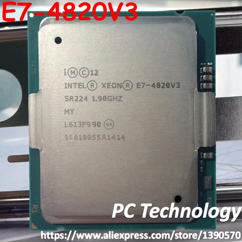 Процессор Intel Xeon 1 90 V3 10 ядер 4820 ГГц 25 Мб 22 нм процессор E7 4820V3 оригинальный |intel xeon|xeon
