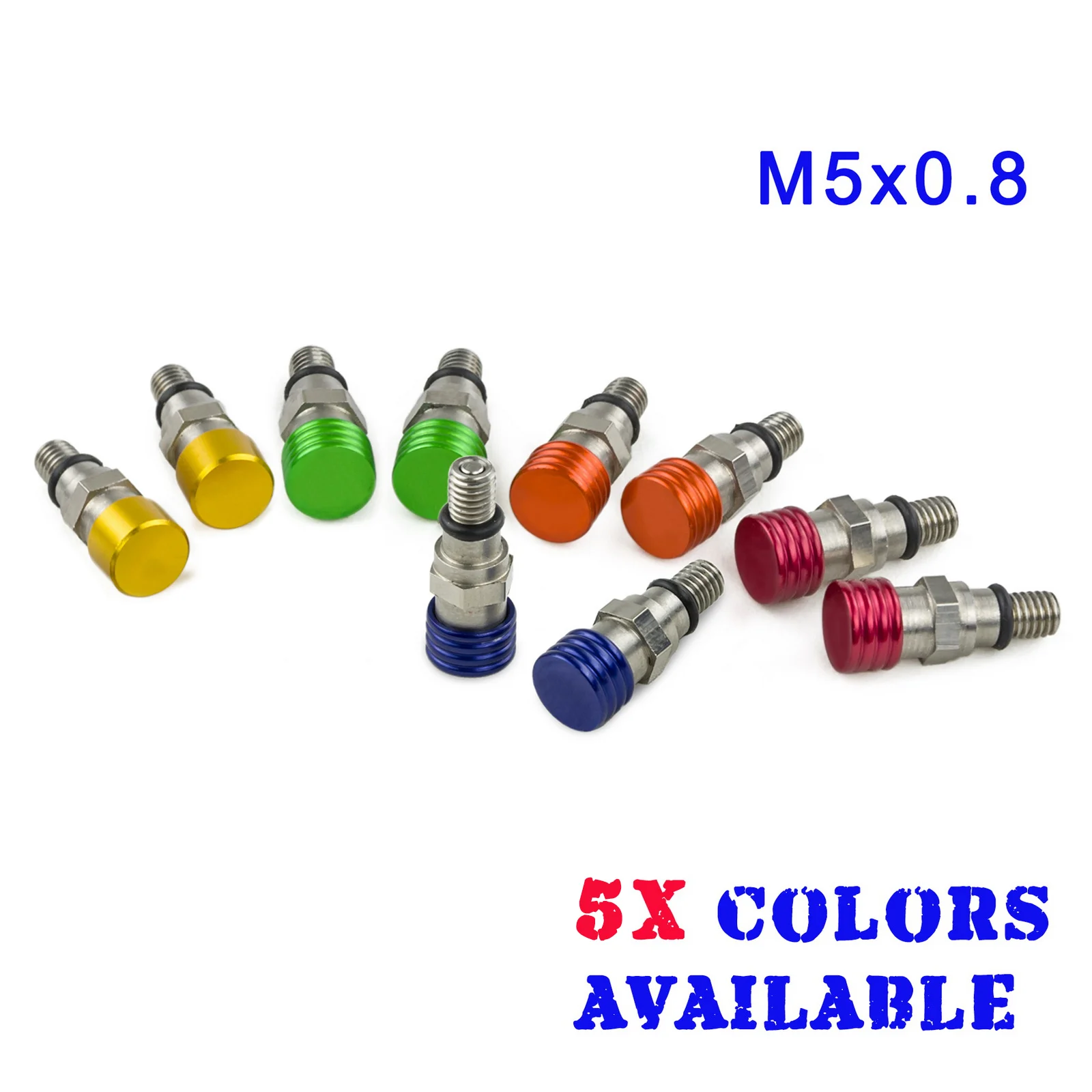 M5x0.8 вилка воздуха Давление Выпускной клапаны сброса для YAMAHA YZ85 YZ125 YZ250FX YZ400F YZ426F