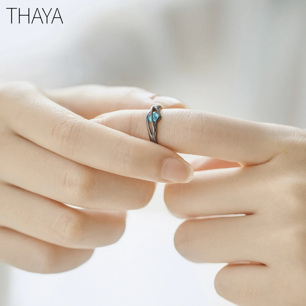 Thaya оригинальный дизайн Спящая красавица кольца S925 серебро ручной работы