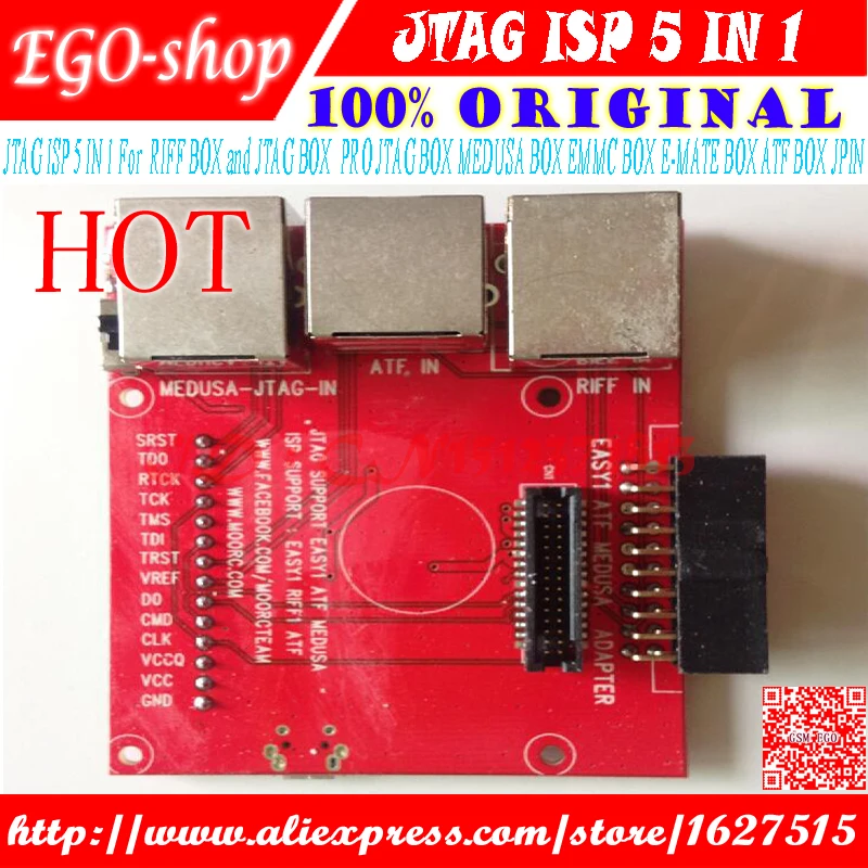 Gsmjustoncct Бесплатная доставка JTAG ISP 5 в 1 для RIFF Box measusa EMMC коробка ATF ATF|Детали