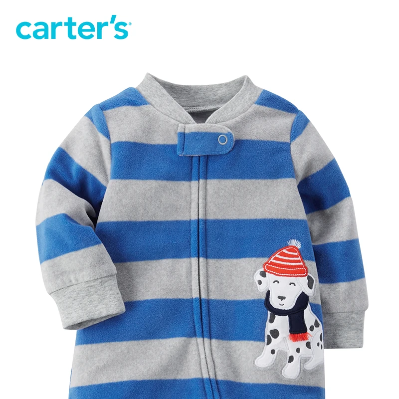Carter's 1-piece baby children kids cute Fleece Zip-Up Sleep &amp Play 115G170 sold by China official store |