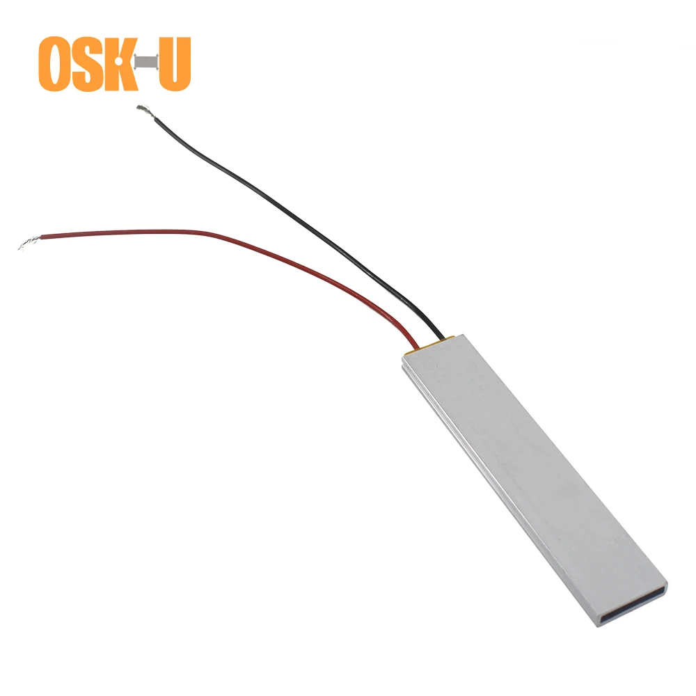 OSKIU PTC нагревательный элемент 220 В 100x20x5 мм 270 градусов Цельсия постоянная температура PTC нагревательная пластина алюминиевая крышка