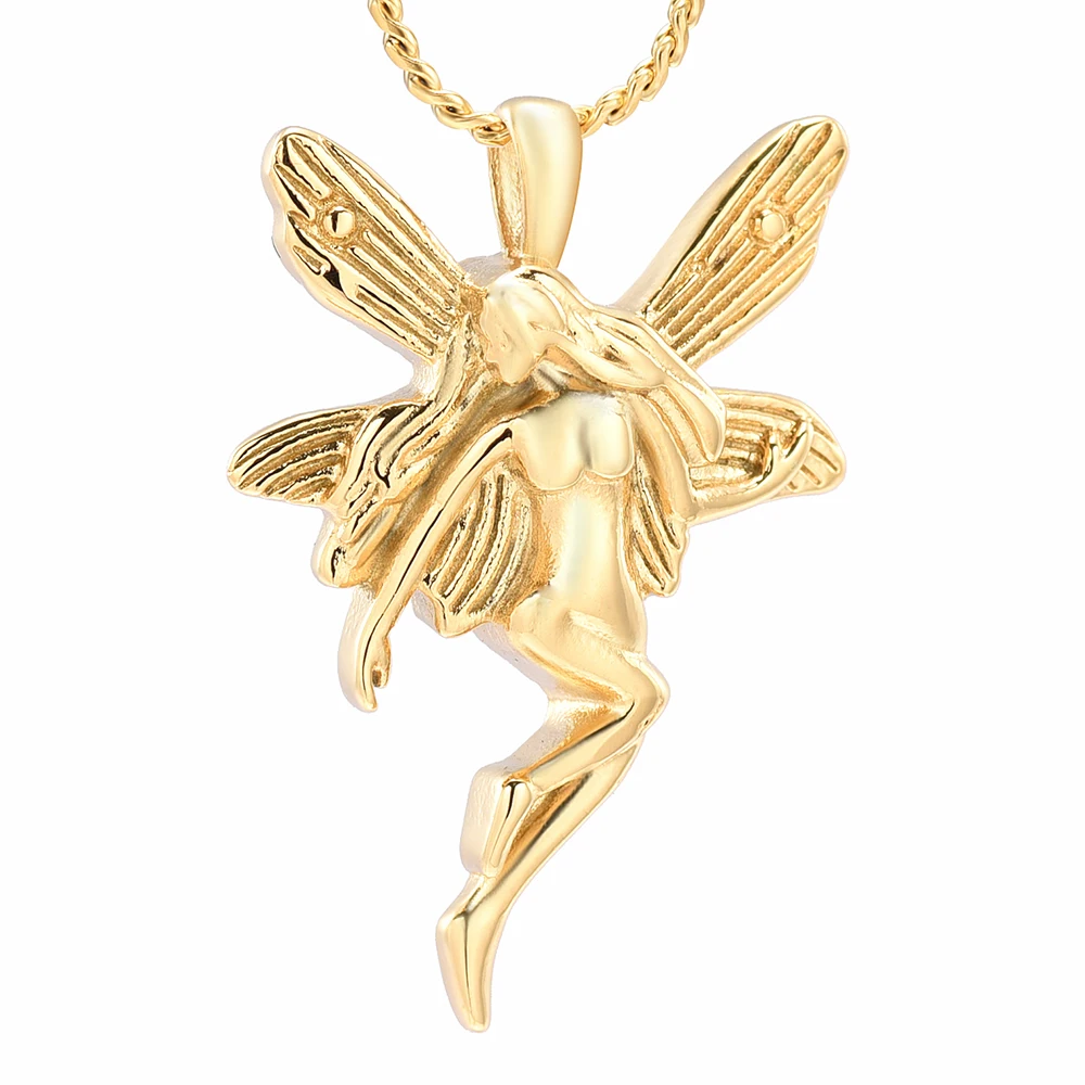 Красивый ангел кремации ювелирные изделия для пепла для женщин памятный сувенир, мемориальная урна кулон ожерелье похорон ювелирные изделия для женщин/фея