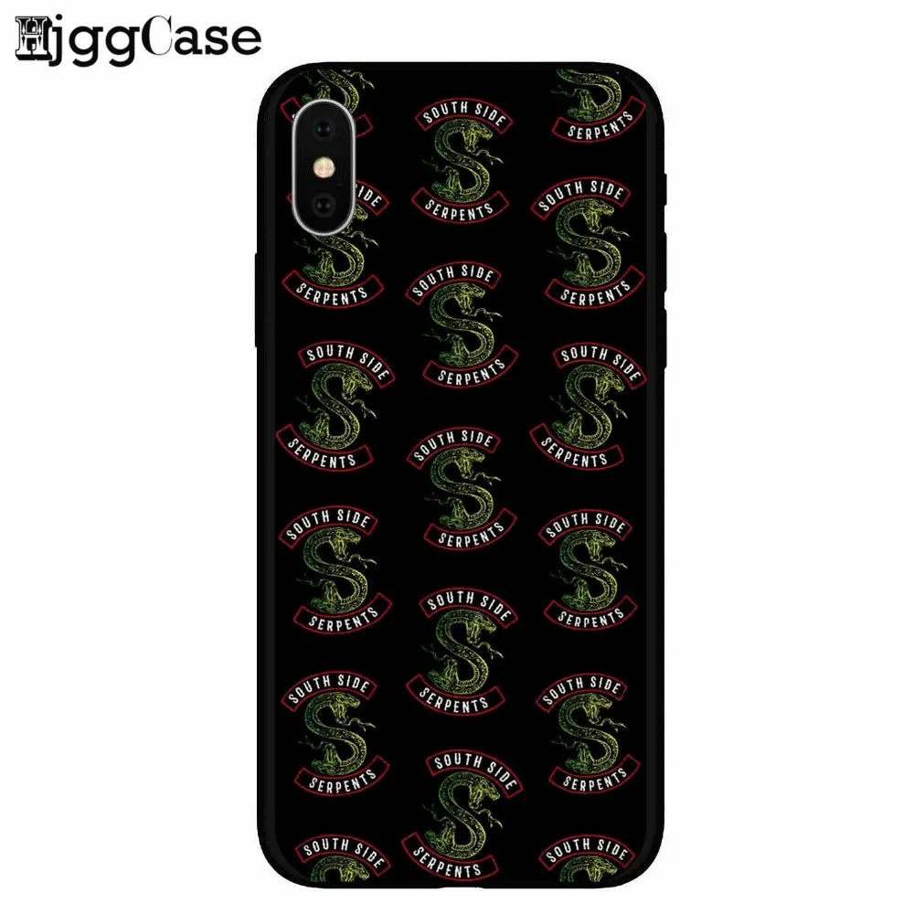 Чехол для телефона с американским ТВ ривердейлом саутсайдом змеем iphone X 8 7 6 6S Plus 5