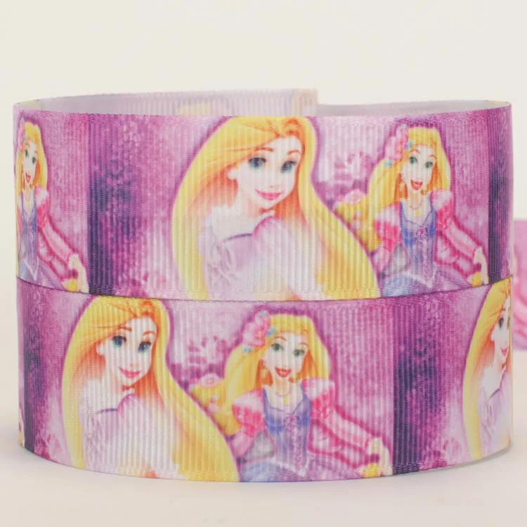new 1&quot 25 mm Tangled princesse ribbon print grosgrain tape free shipping | Дом и сад