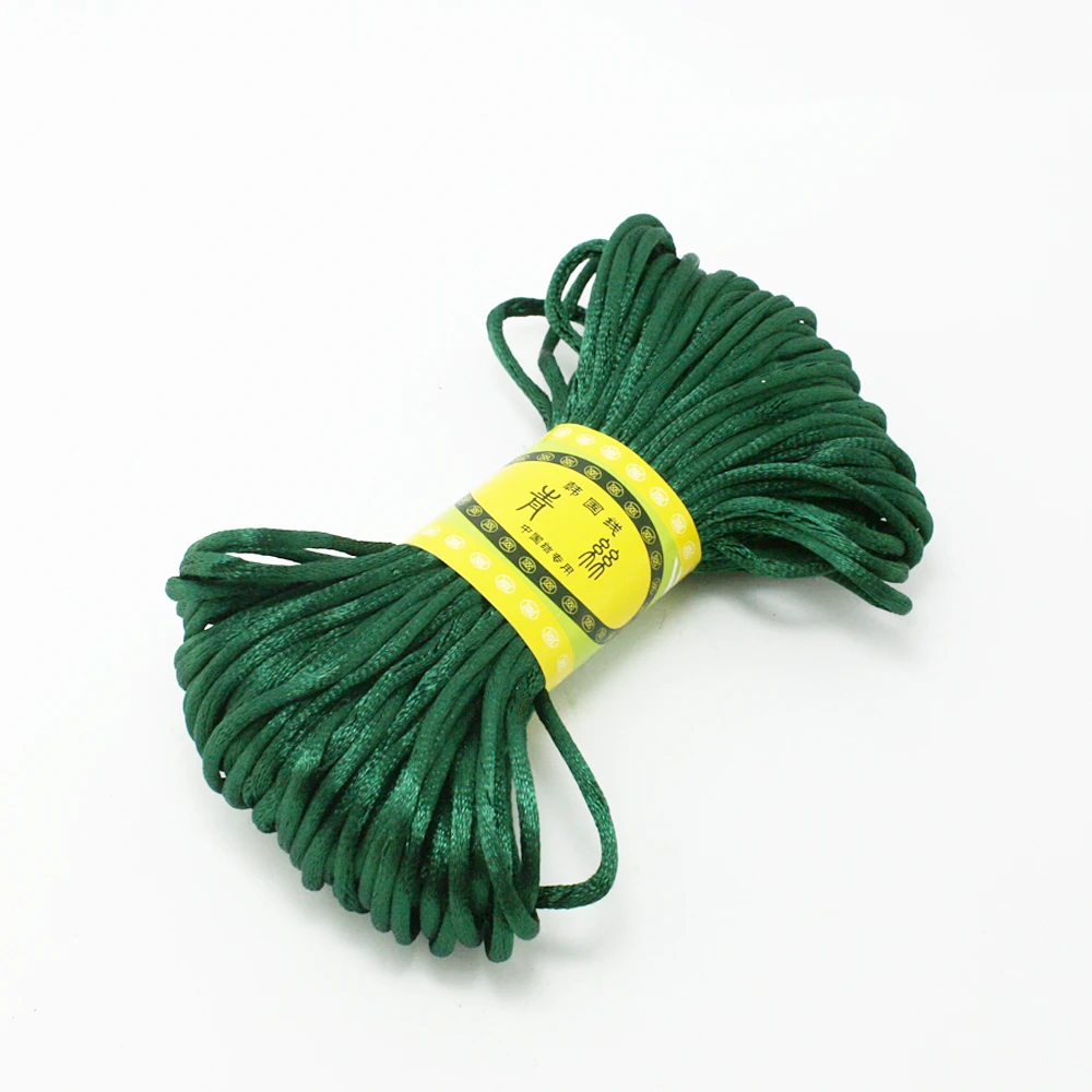 20 метров мягкий атласный шелковый шнур макраме нейлоновый для ювелирных изделий