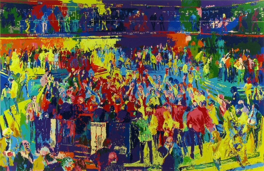 A1832LeRoy Neiman абстрактная Вечеринка людей. HD Печать на холсте домашнее украшение