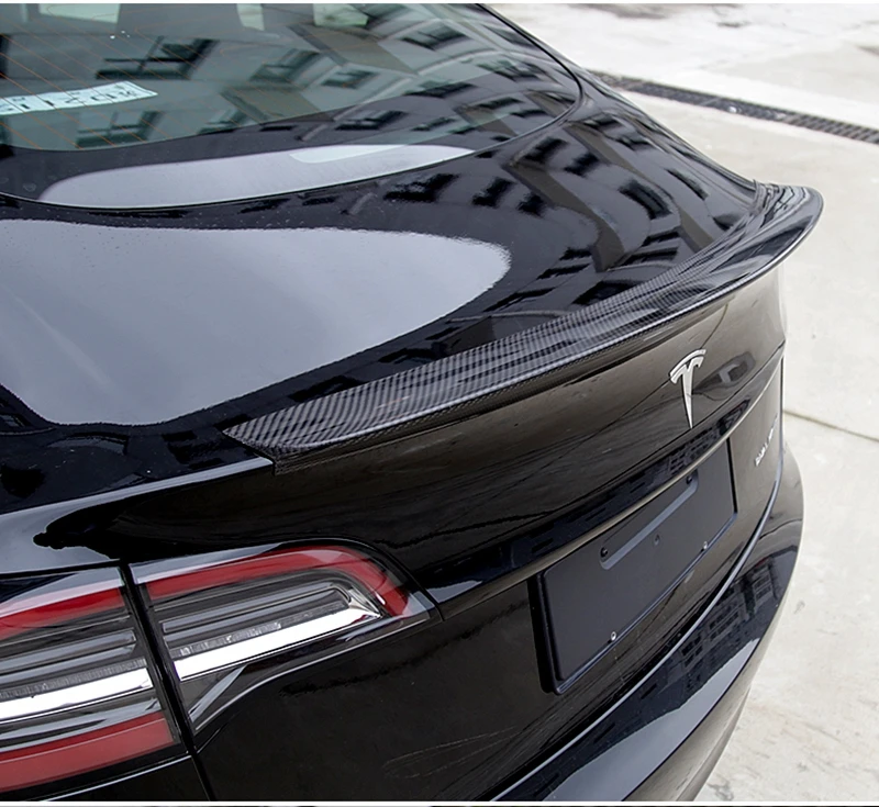 Для Tesla модель 3- заднее крыло спойлер, багажник багажника крылья спойлер из углеродного волокна 3 м коллоидная установка