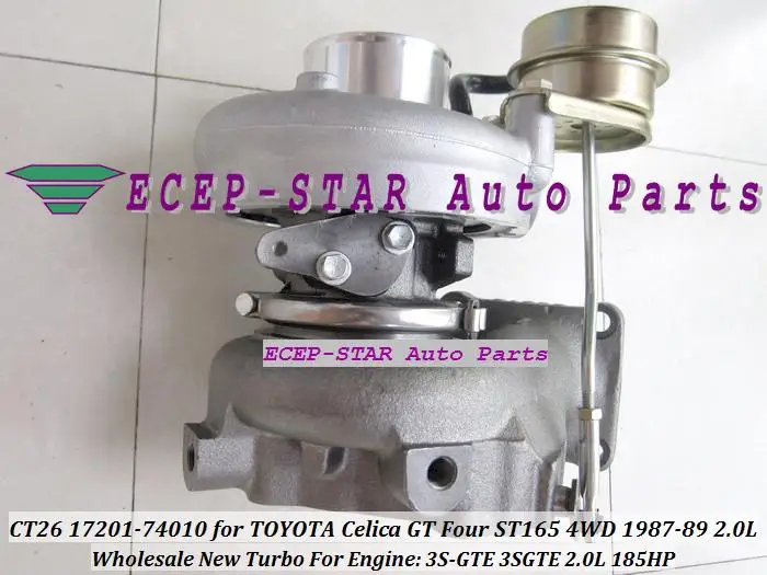 Бесплатная доставка Турбокомпрессор CT26 17201-74010 17201 74010 для TOYOTA Celica GT Four ST165 MR2 4WD 87-89