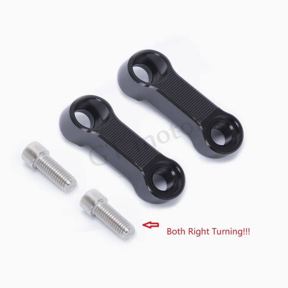 For Yamaha FZ-09 MT-09 Motorcycle Mirrors Extension Riser Extend Adapter Right Turning Bolts Size 10mm | Автомобили и мотоциклы