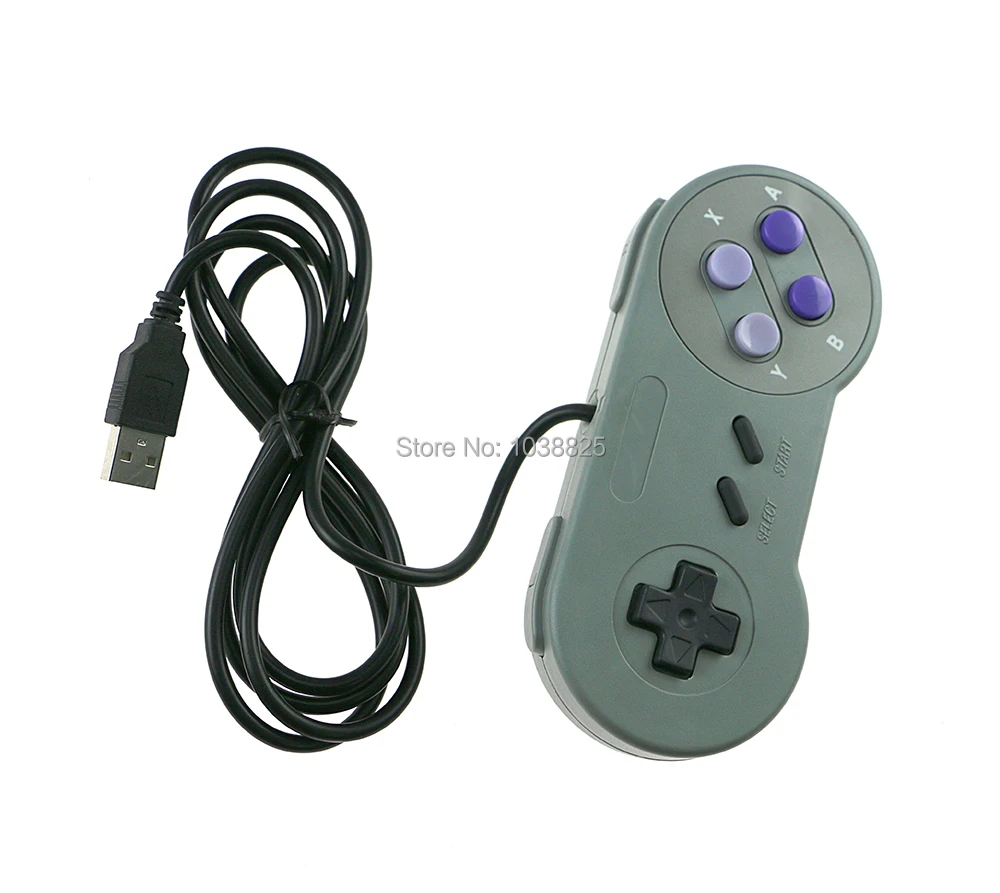 10 шт./лот USB контроллер игровой джойстик геймпад для Nintendo SNES коврик Windows PC MAC
