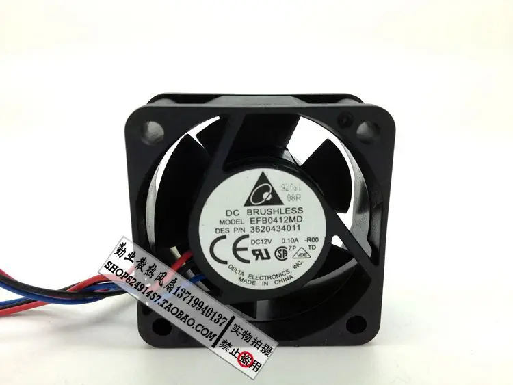 Оригинальный delta 4020 12 В 0.10A S390 4 см EFB0412MD R00 pn 3620434011 H3C специальный вентилятор