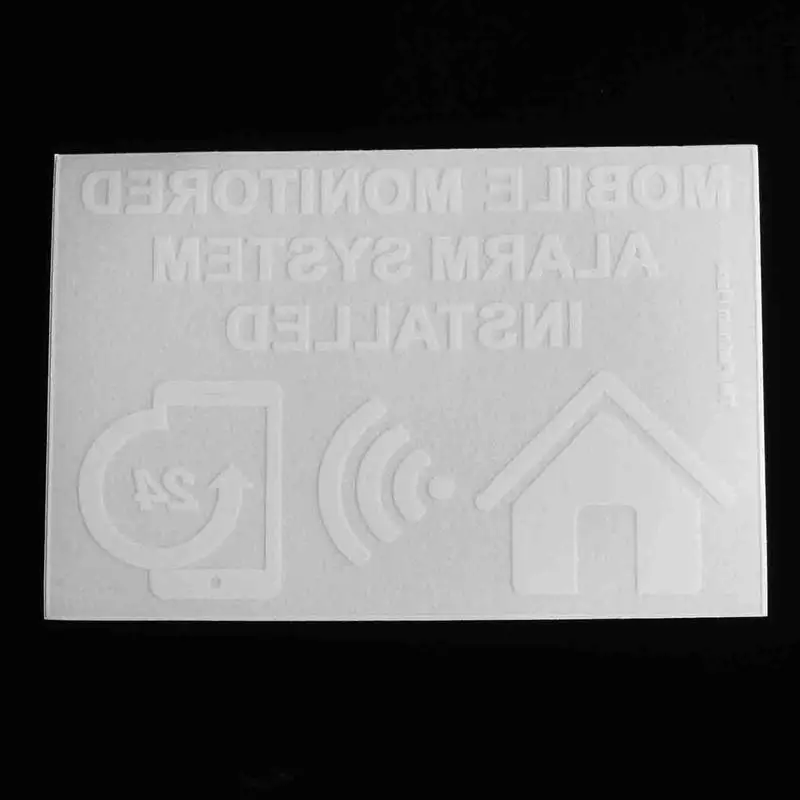Safurance 6xMobile сигнализации с мониторингом Системы установлен Предупреждение знак внутренний Стикеры 130x87 мм домашней безопасности