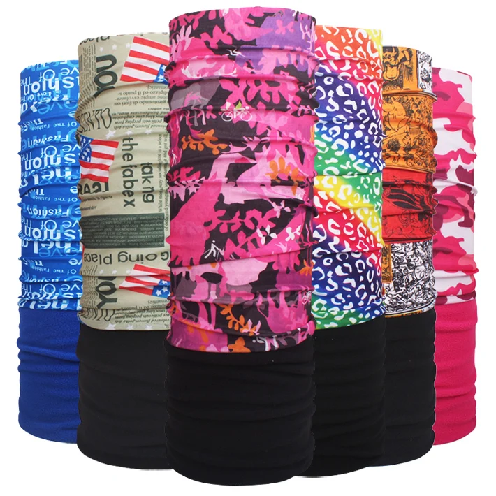 Оптовая продажа Осень зима 100% полиэстер Волшебные бесшовные флисовые банданы