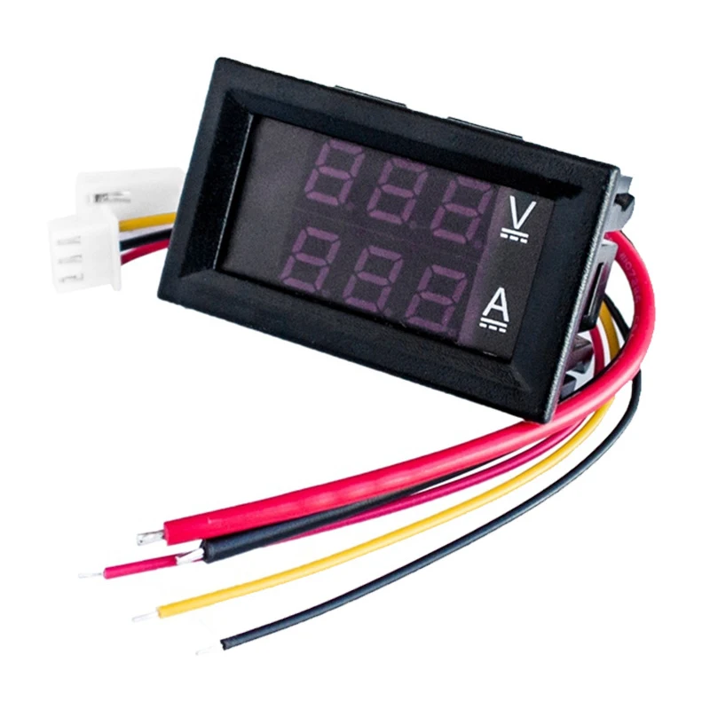 

DC0-100V 100A 50A 10A LED DC Dual Display Digital Voltage Current Meter Head with Fine Tuning