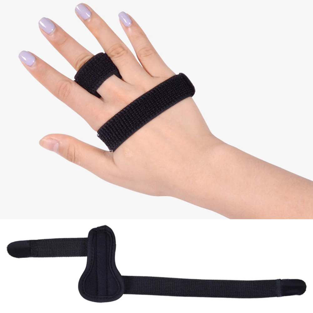 Клейкий бинт Регулируемый боли Поддержка пальцевая шина разрушения защитная