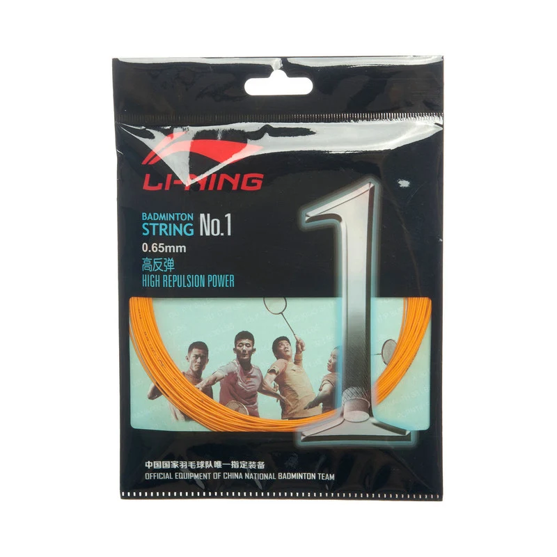 Li-Ning NO.1 Струны для бадминтона Высокая мощность отталкивания 10 м для 1 шт. ракетки подкладка Спорт бадминтон струны AXJJ018 ZYF152