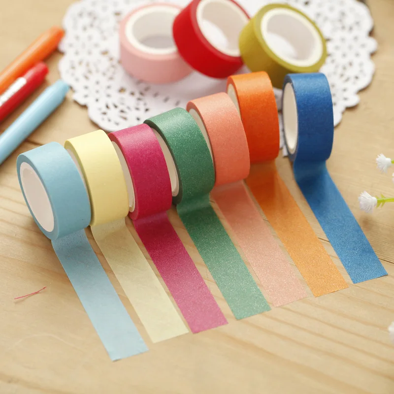 2 шт. Новые DIY ленты конфетных цветов лента для маскировки декоративные клейкие
