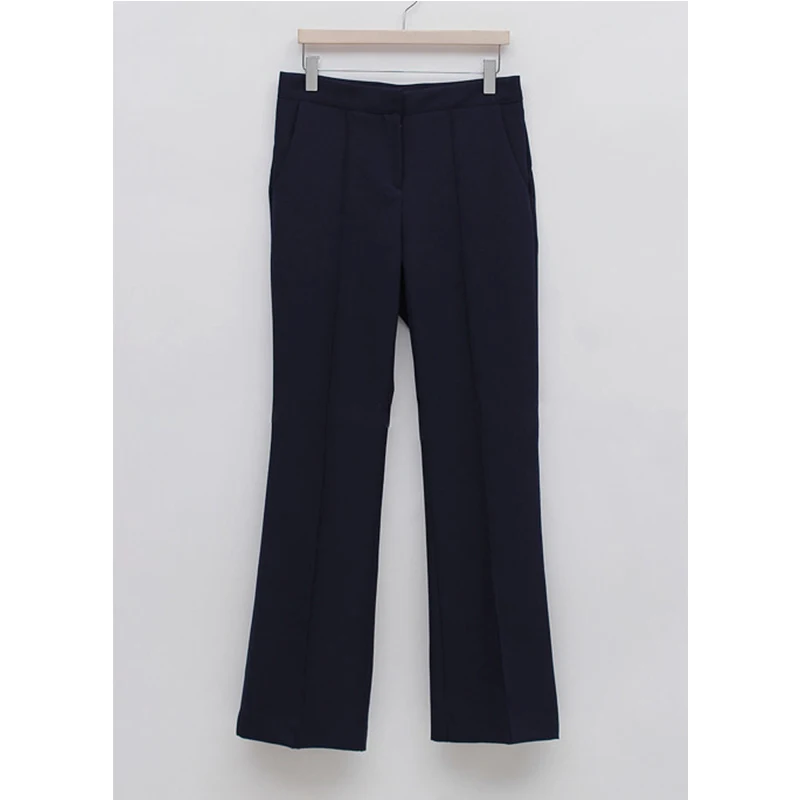 Модный однобортный женский брючный костюм BGTEEVER пиджак с зауженной талией и