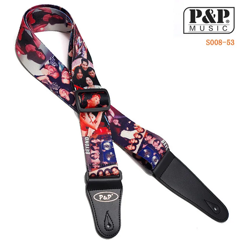 Удобный регулируемый ремень для гитары наплечный синтетическая кожа концы