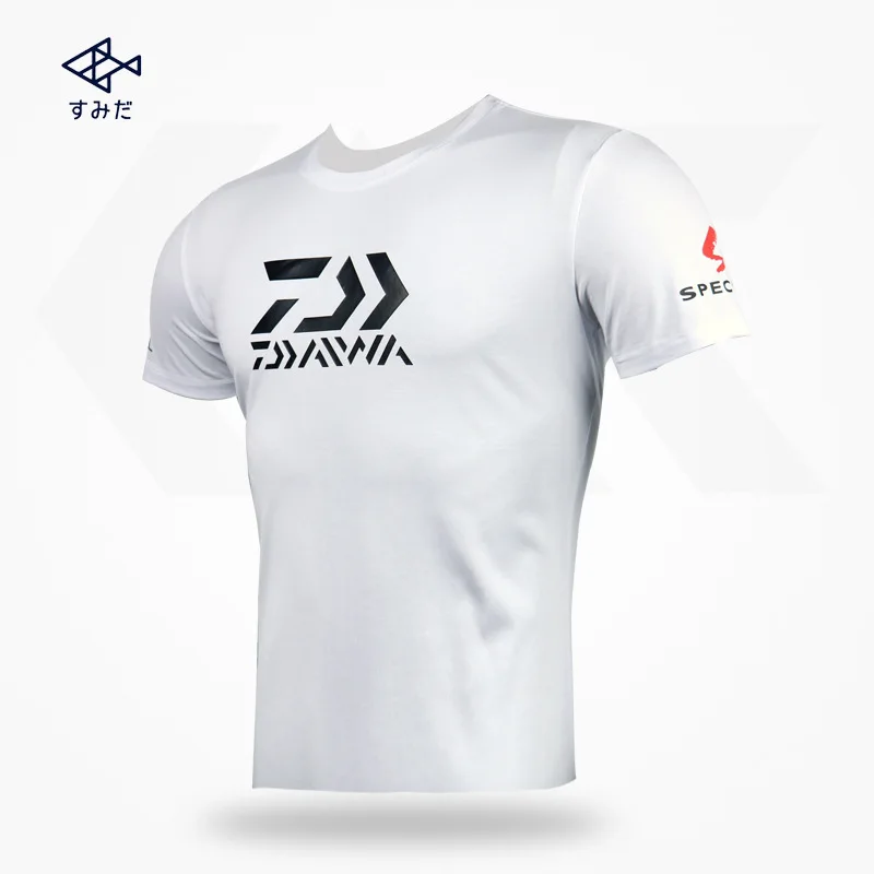 Daiwa Мужская брендовая одежда для рыбалки быстросохнущая дышащая футболка с