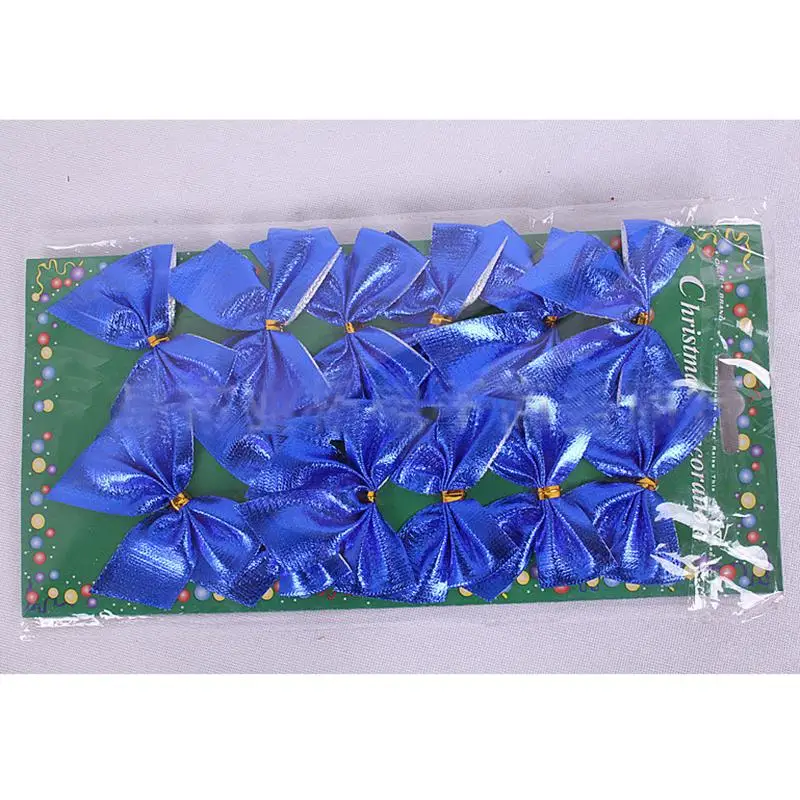 12 шт. Рождественская елка украшения Рождественский бант дерево подвесное